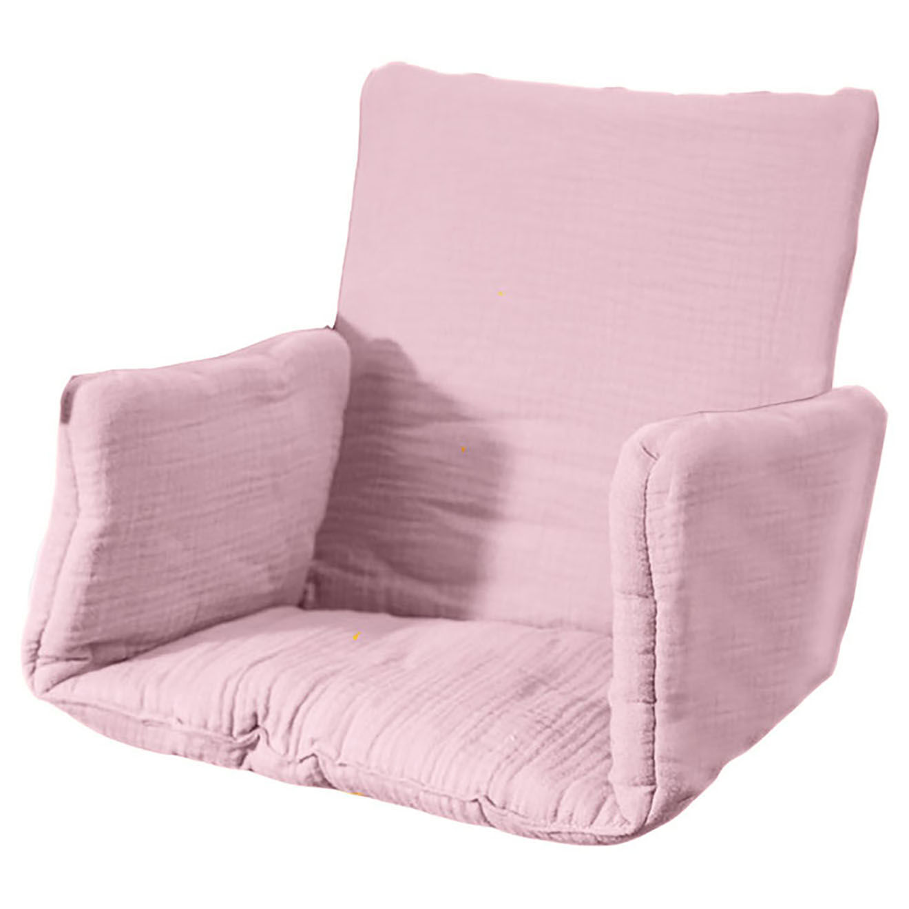 Papate Coussin de Chaise Haute en Coton Bio rose - 31x16x27 cm