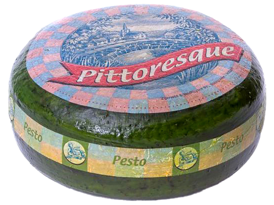 QUEIJO GOUDA PITTORSQUE PESTO VERDE KG