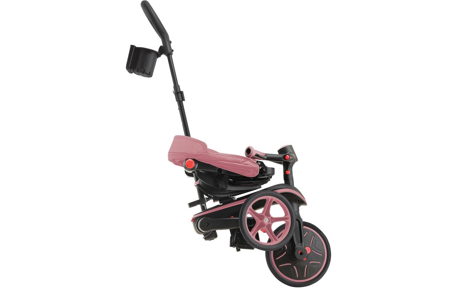 Trike Explorer Foldable 4 in 1, Pastellrosa<br>All-in-One-Baby-Dreirad und Kinder-Laufrad