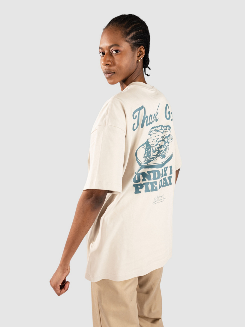 Another Cotton Lab Pie Day T-Shirt off white