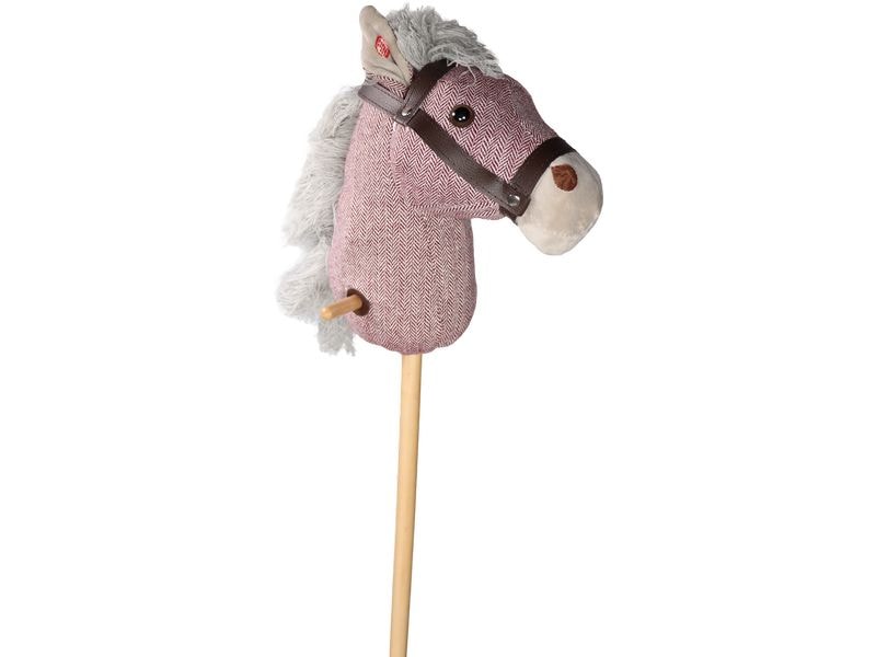 Tryco Steckenpferd Pink Stockpferd mit Trense