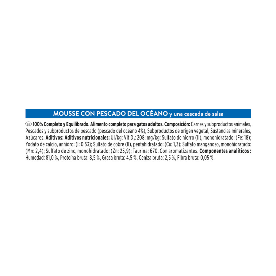 Potes de mousse Gourmet Revelations Ocean Fish para gatos