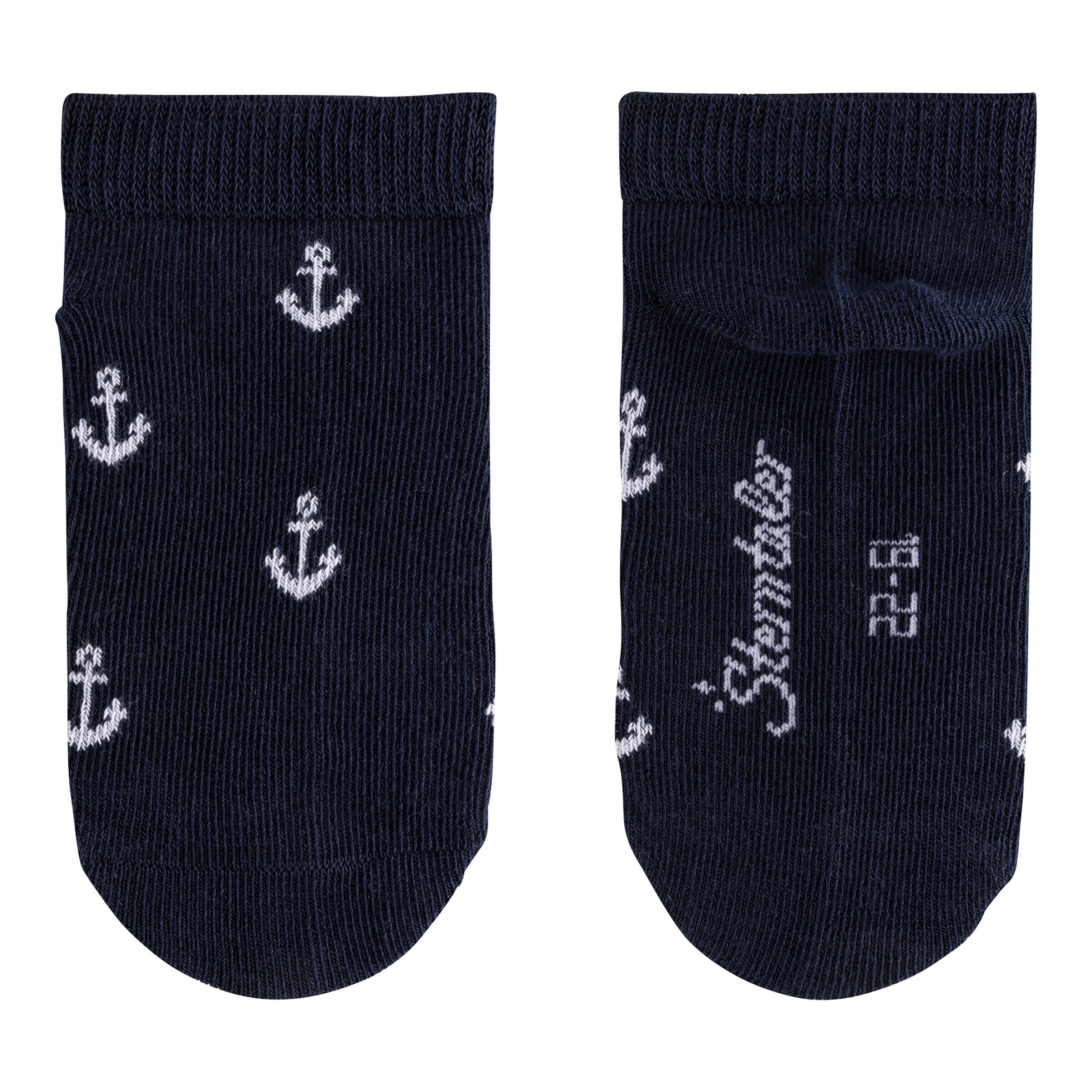 Sterntaler 3er-Pack Sneakersocken Anker Haie weiß/marine