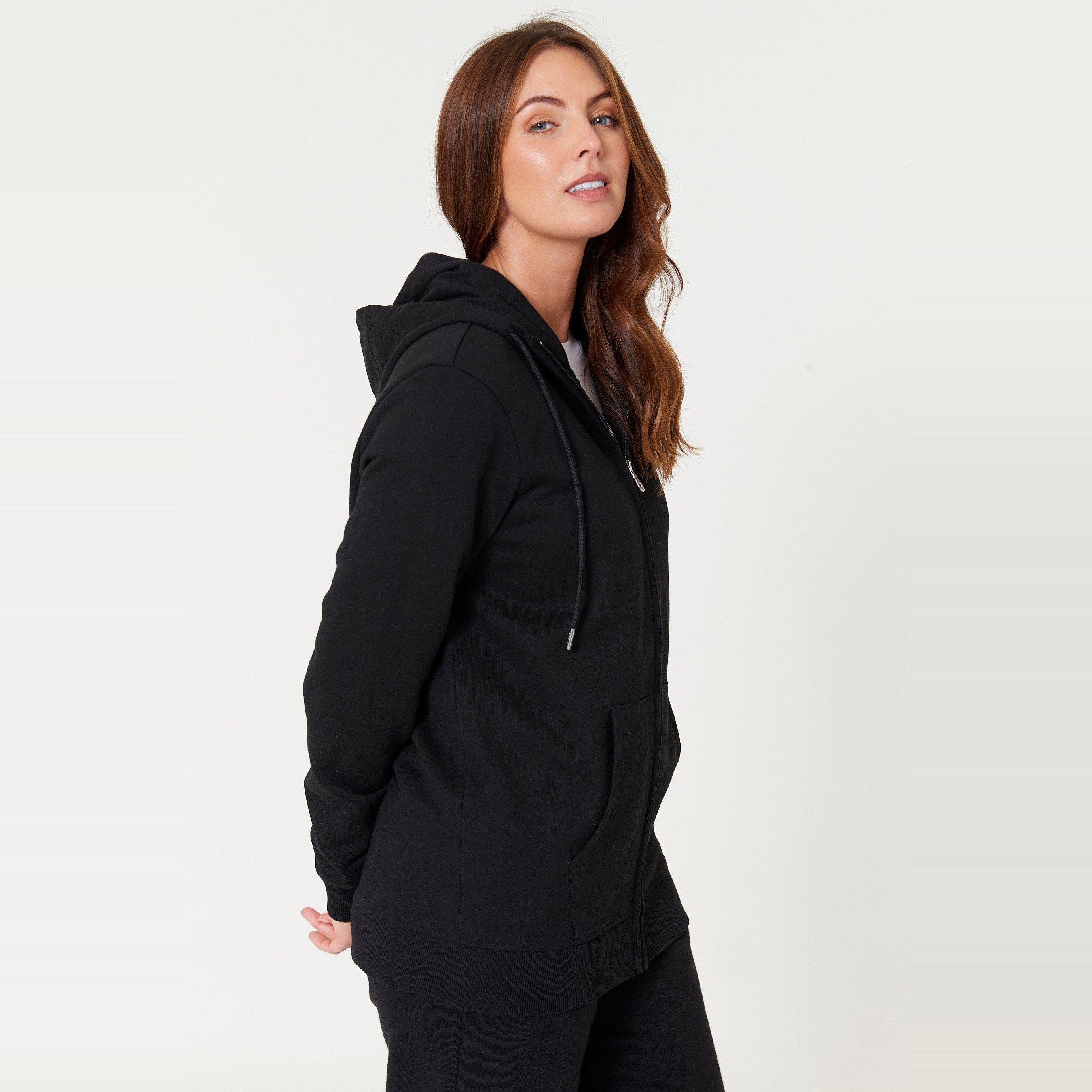 Be You Ladies Zip Through Longline Hoodie
