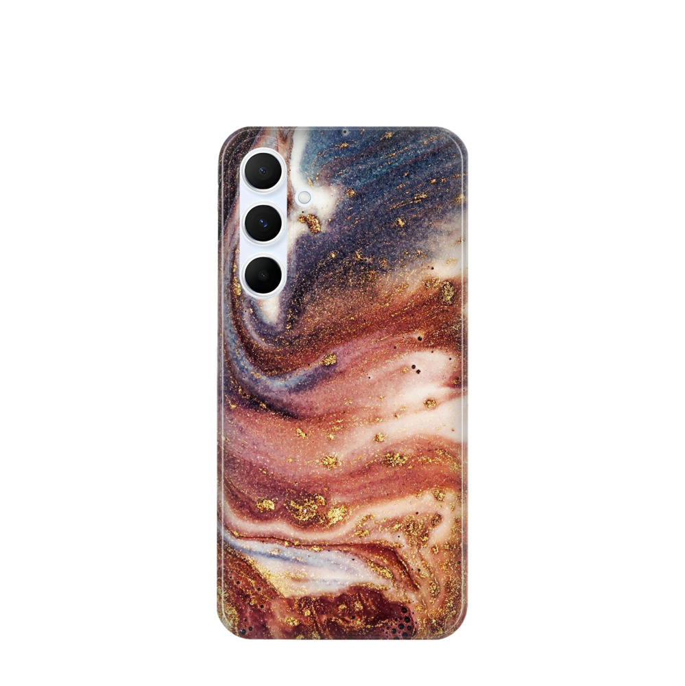 Samsung Galaxy A55 Kunststoff Hülle Goldstrudel - Bronze