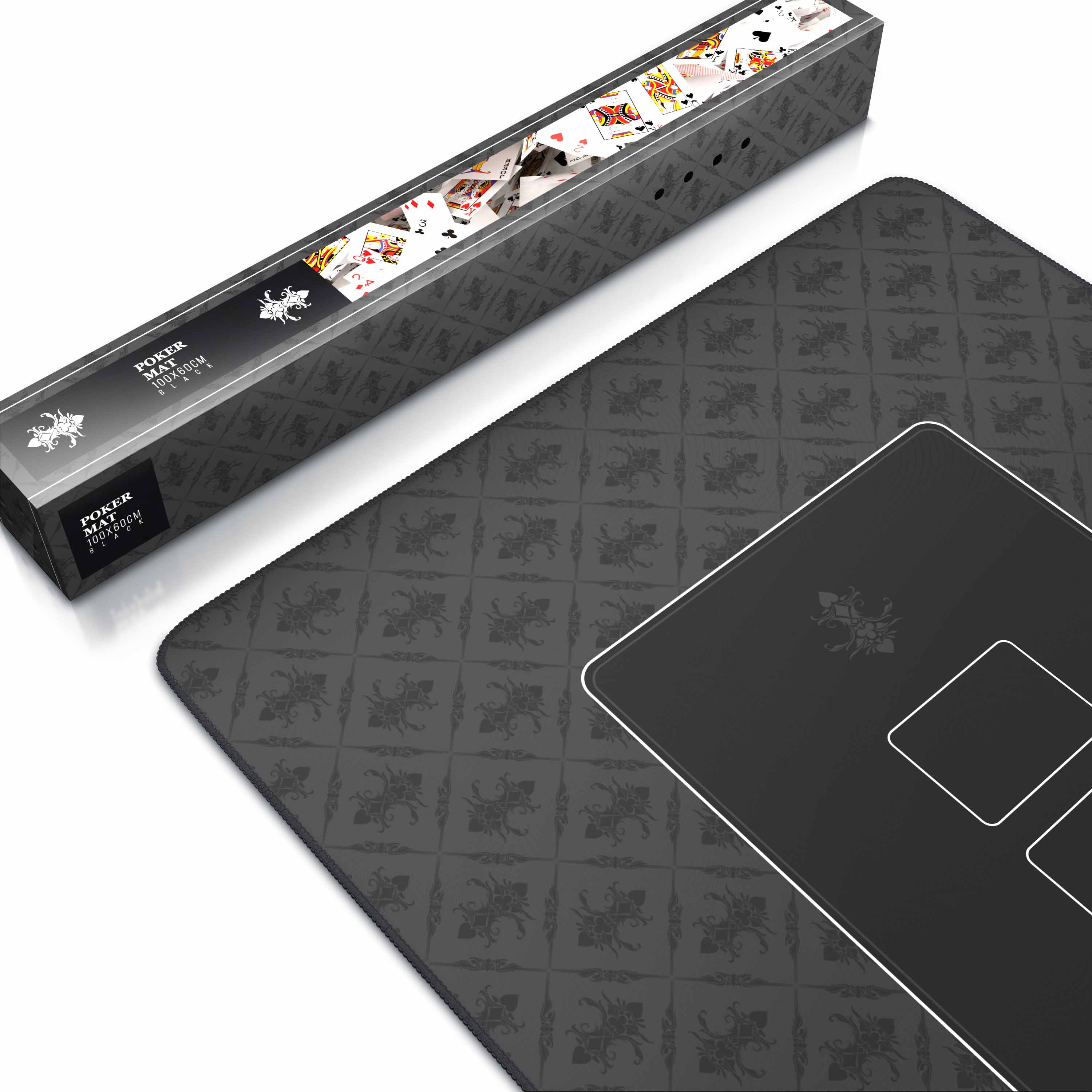 CSL XXL Pokermatte Tischauflage für Poker Kartenspiel Matte/ 100 x 60 cm /Pokertisch Auflage