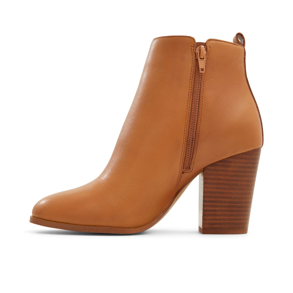 LUCA FERRI-Wylenna-Bottines Habillées - Talon Bloc - Beige Foncé