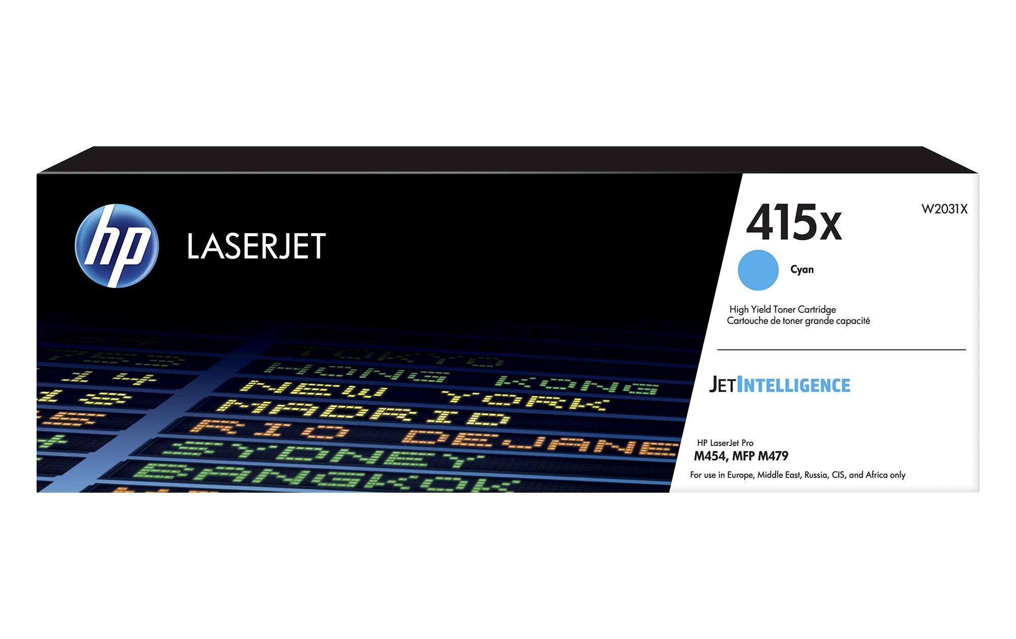Toner Nr. 415X (W2031X) Cyan<br>Tonerkartusche