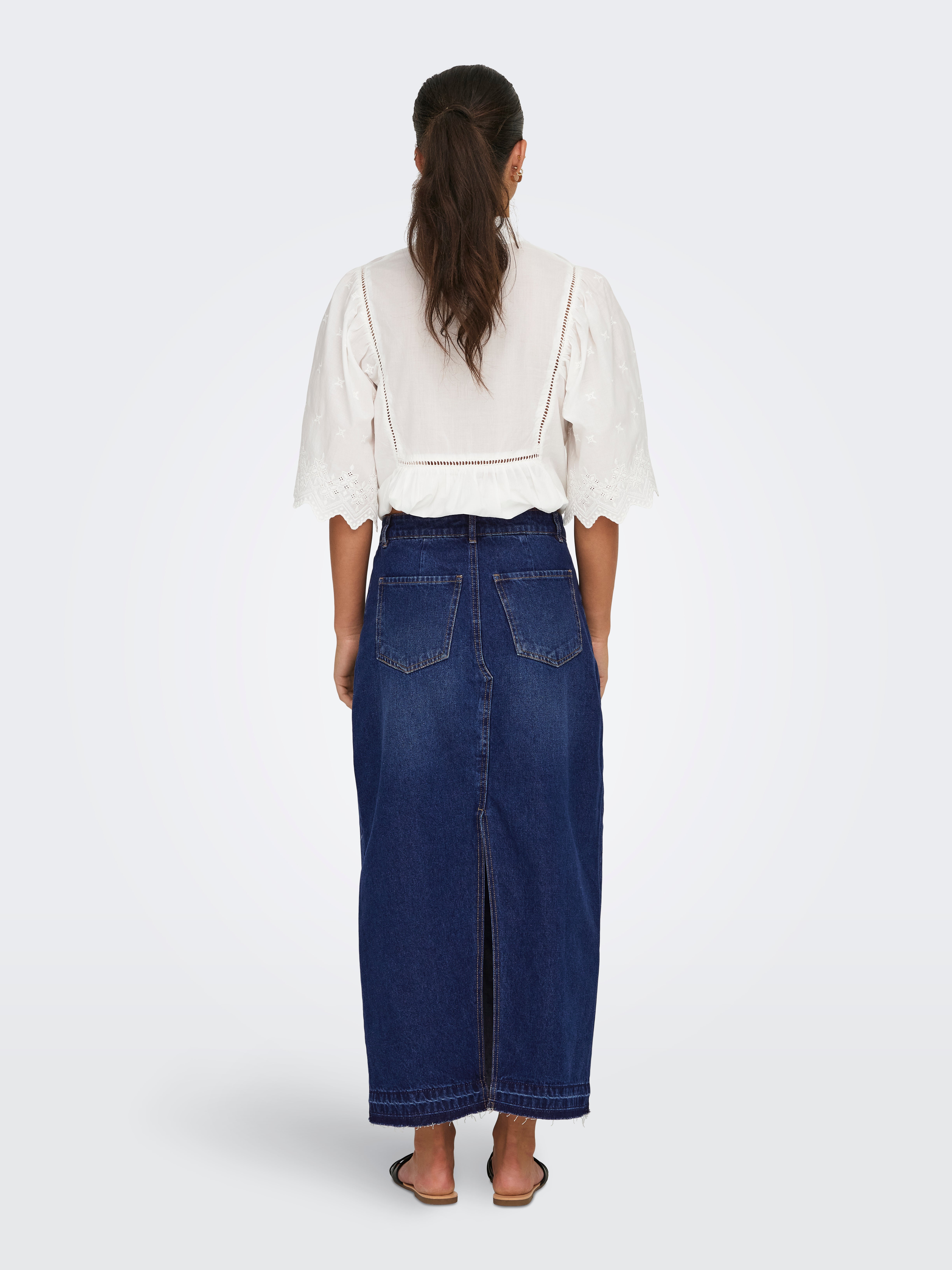 JDYBELLA Jeansrock Dark Blue Denim
