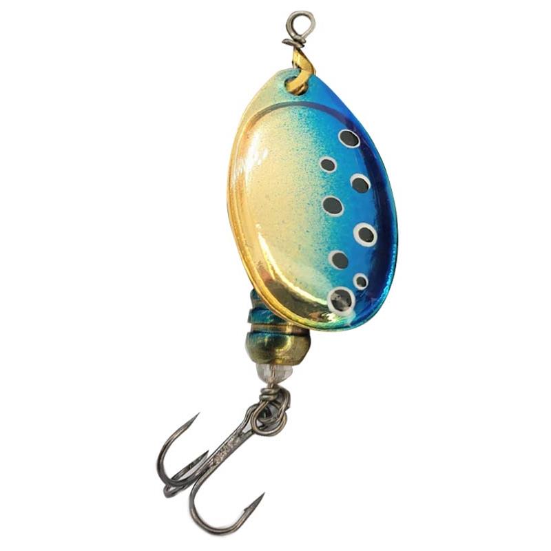 Cuiller Tournante Pyrénées Leurres & Co Sleepy - Or Bleu
