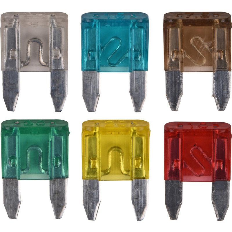 Mini steekzekeringen set 6-delig