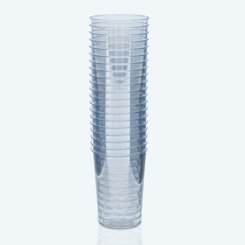 Lot de 20 verrines rondes transparentes