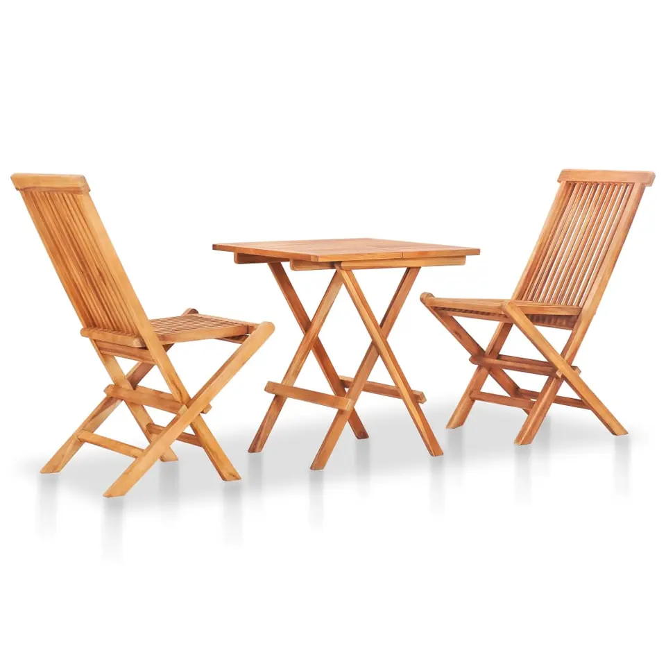 vidaXL - Bistroset - Bruin - Hout