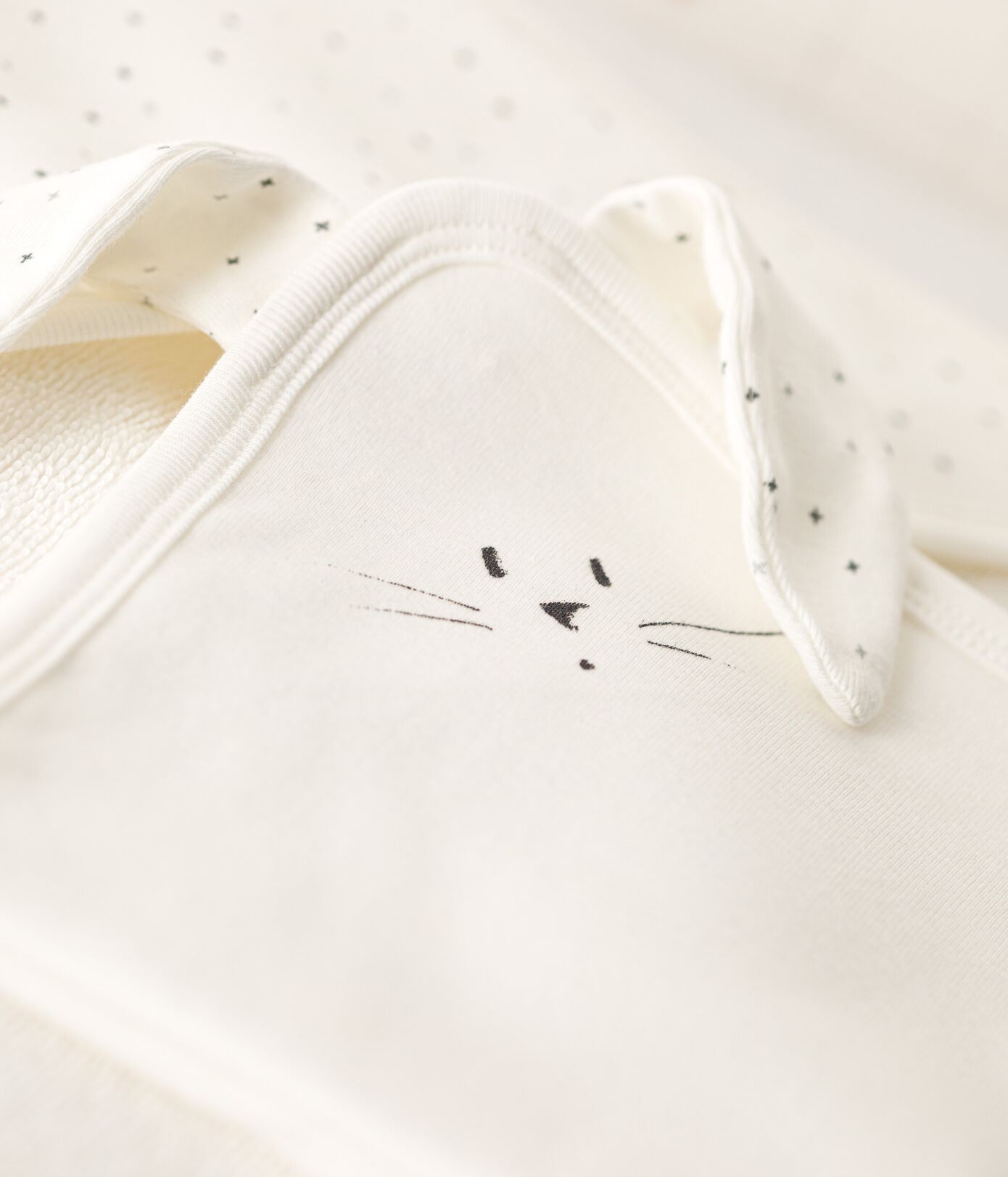 Carré de bain bébé en coton biologique