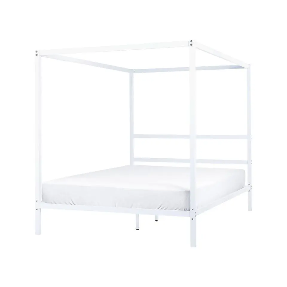 LESTARDS - Hemelbed - Wit - 160 x 200 cm - Staal