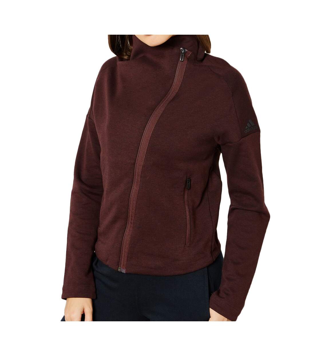 Veste Marron chiné Femme Adidas Here to Create