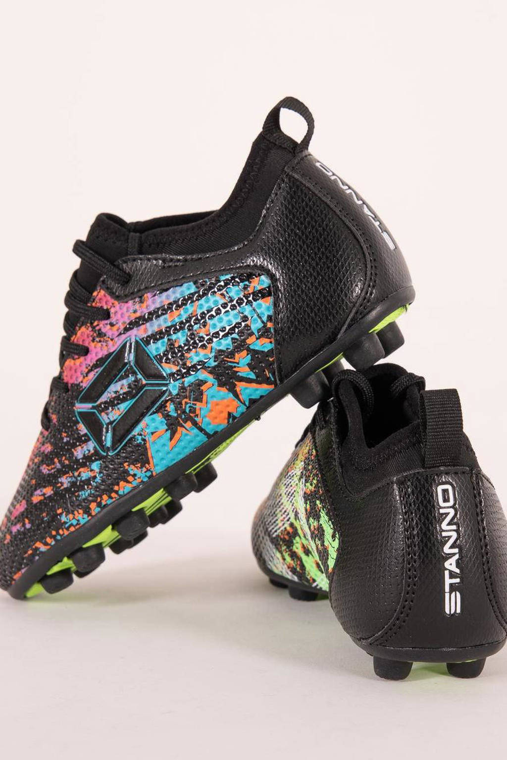 Stanno Vulture FG JR IIjunior voetbalschoenen zwart/blauw/roze