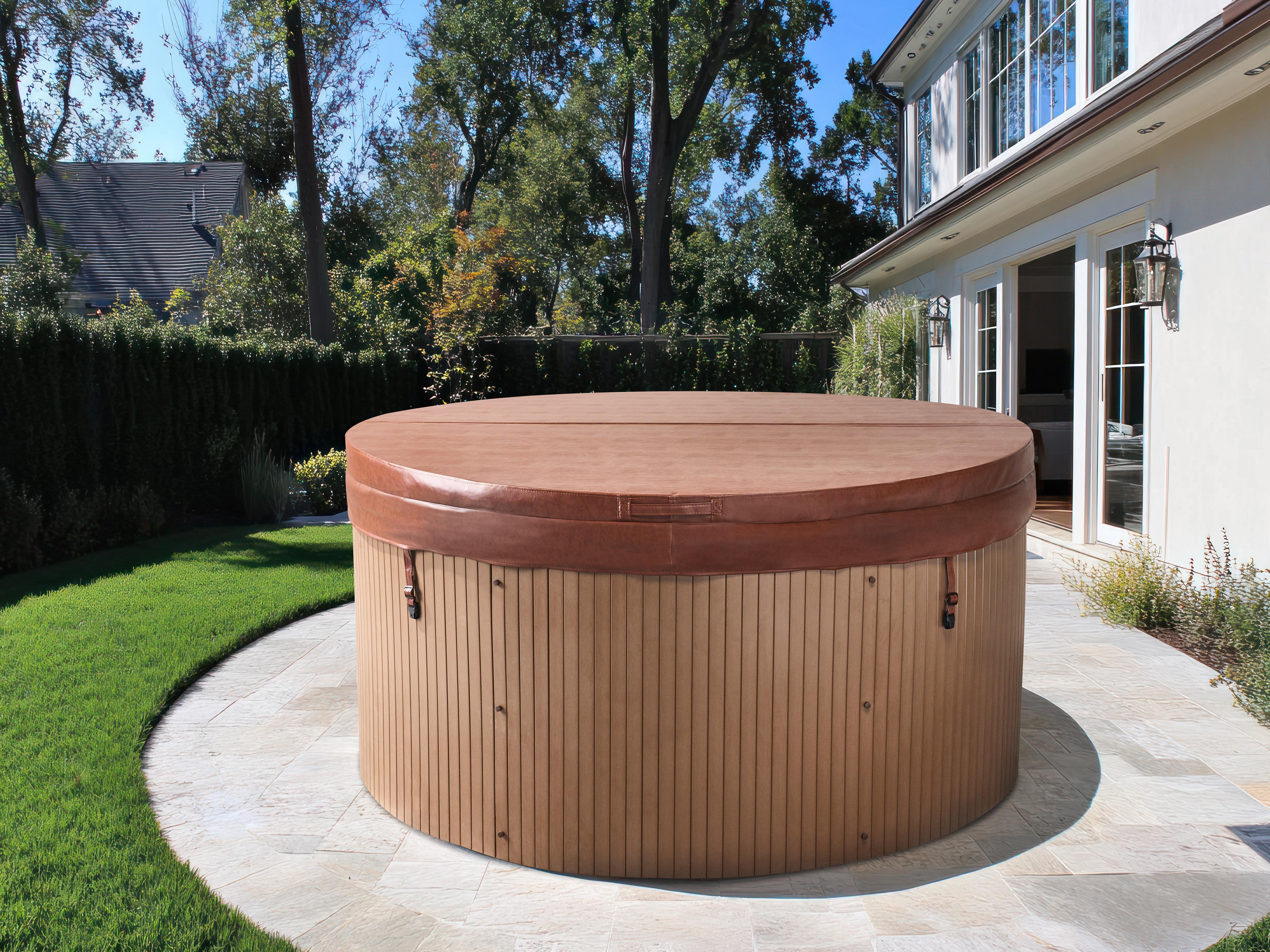 Buiten hottub met LED MARFIL Wit