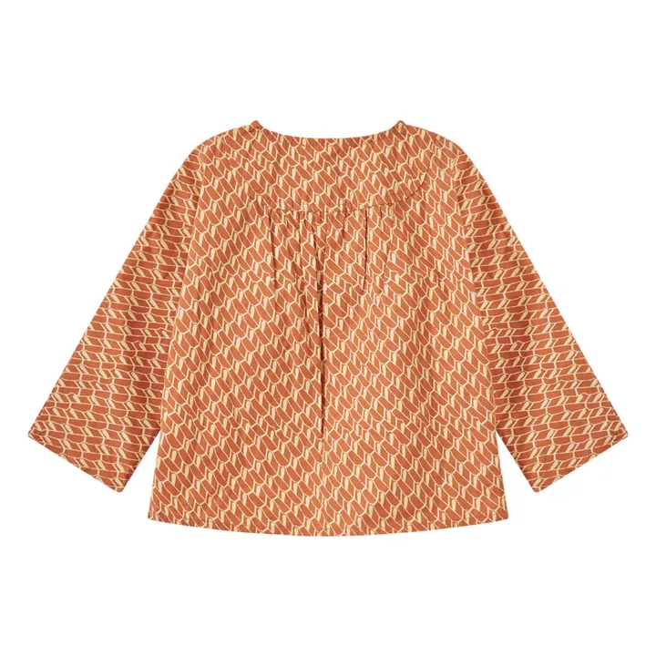 Caramel Kurta en Popeline de Coton Chard | Abricot