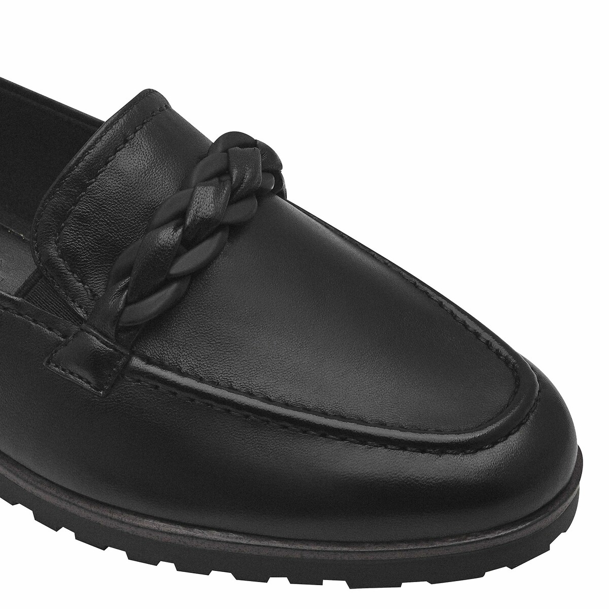 TAMARIS<br>Mocassins em leer