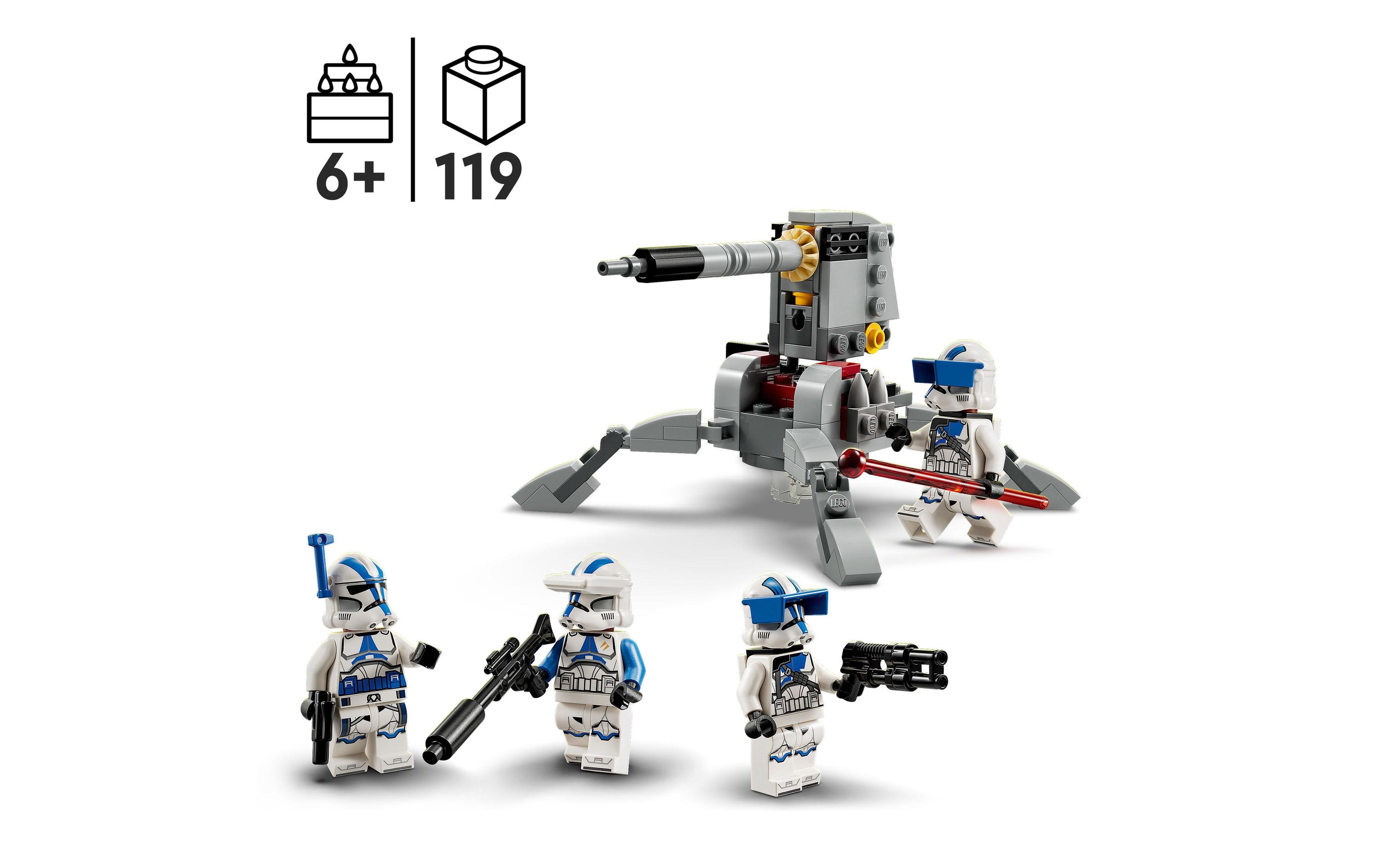 Star Wars 501st Clone Troopers Battle Pack 75345Bauspielzeug mit Clone Troopers für spannende Schlachten