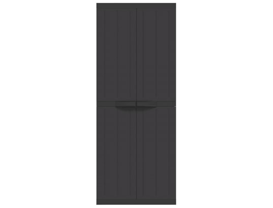 VIDAXL - Armoire de rangement d'extérieur noir 65x37x165 cm pp