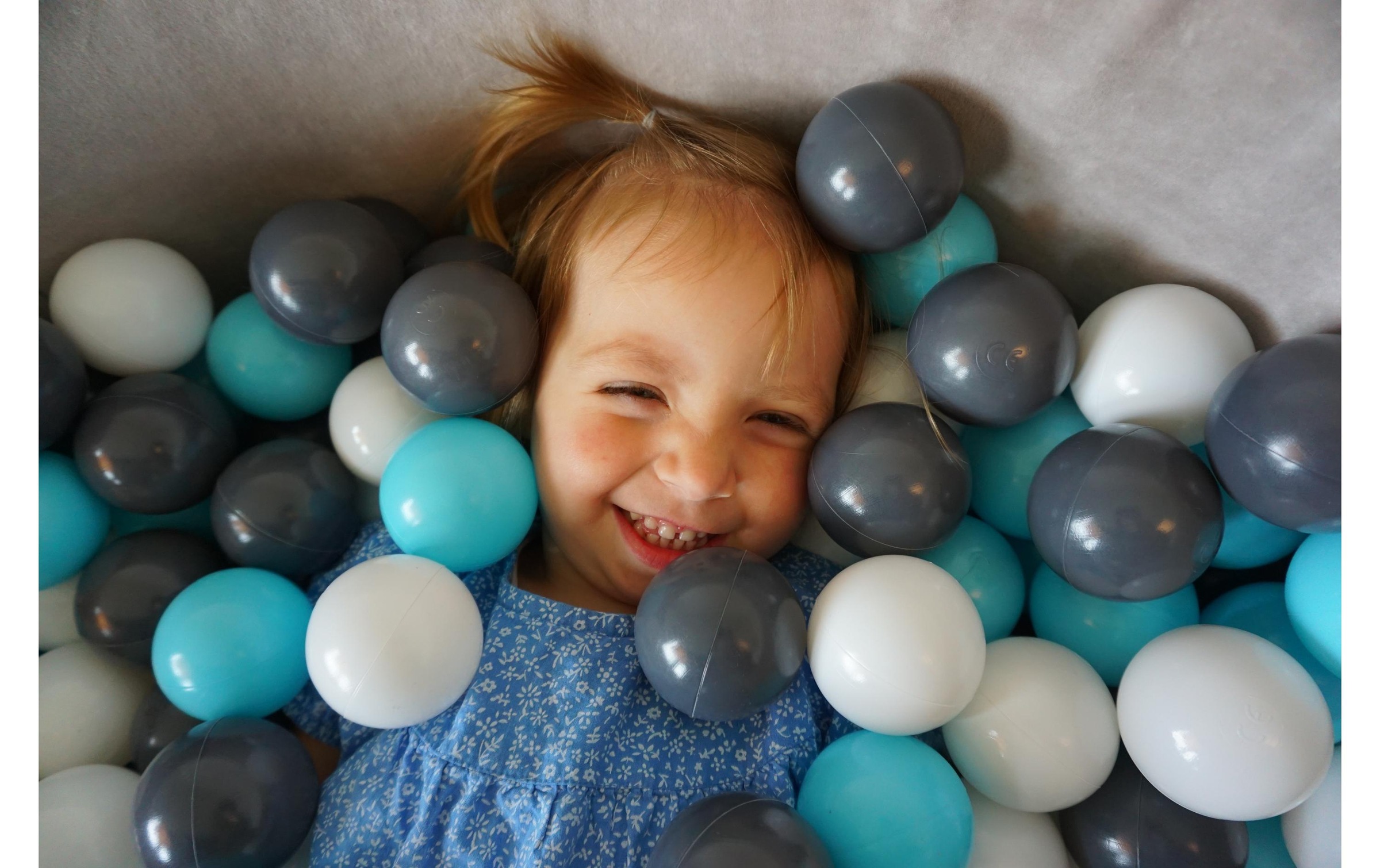 Knorrtoys® Bällebad »Grey 300 Bälle creme/grey/lightblue«