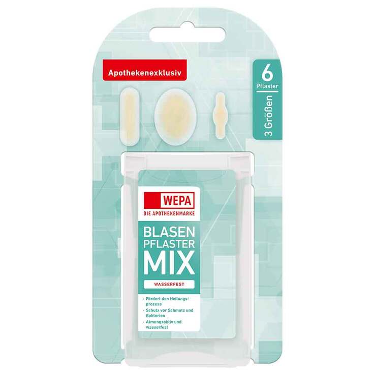 Wepa Blasenpflaster Mix 3 Größen, 6 St