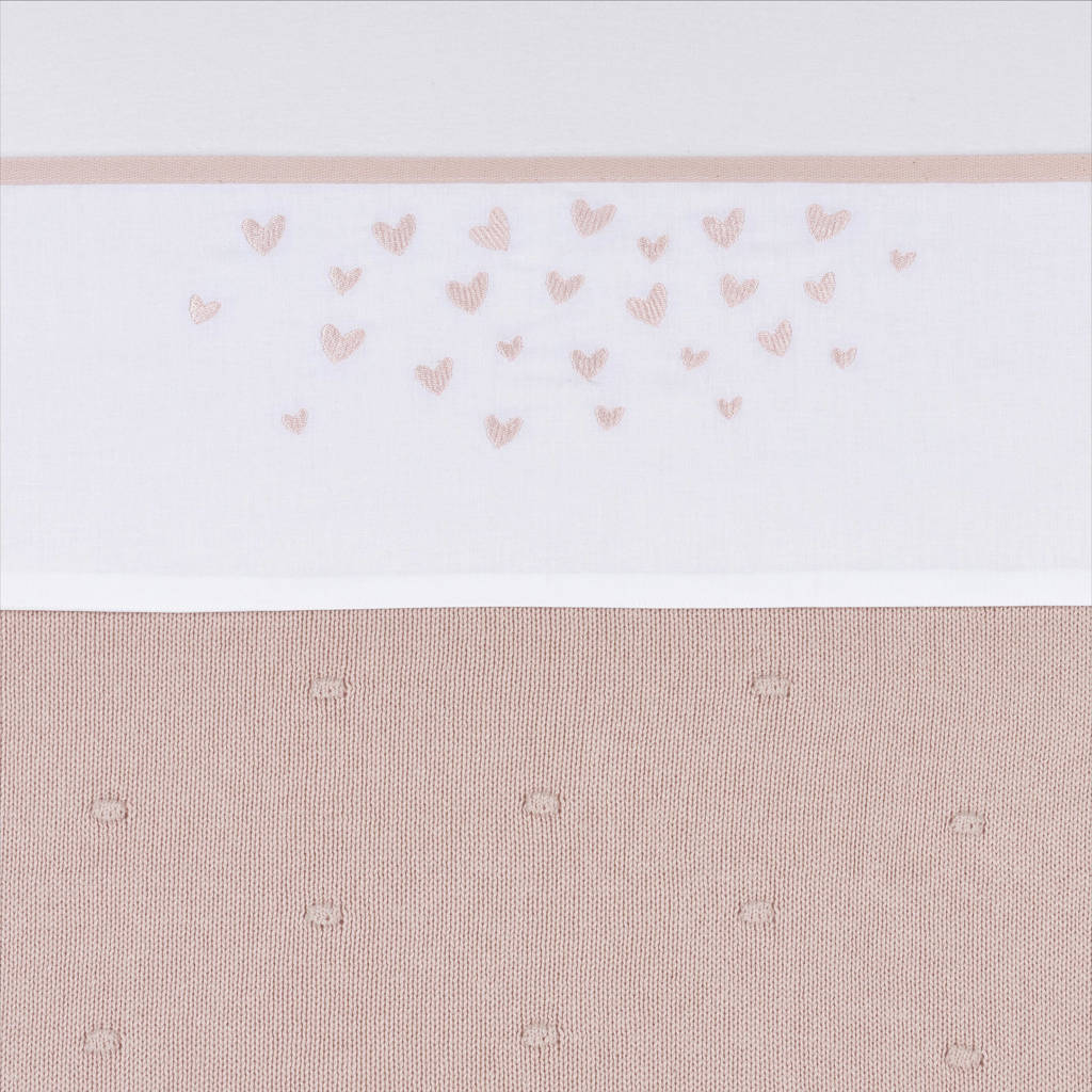 baby ledikantlaken Hearts soft pink