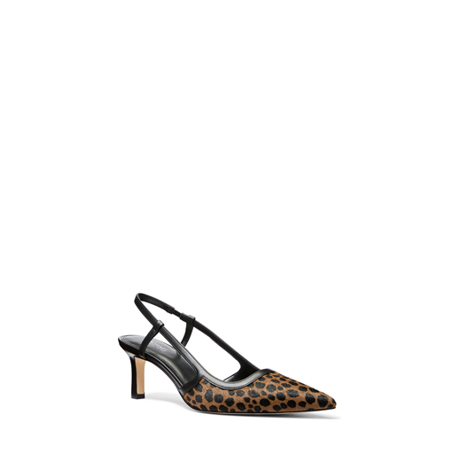 Michael Kors Alora Cheetah Print Slingback Pump, Husk Multi, 42.5