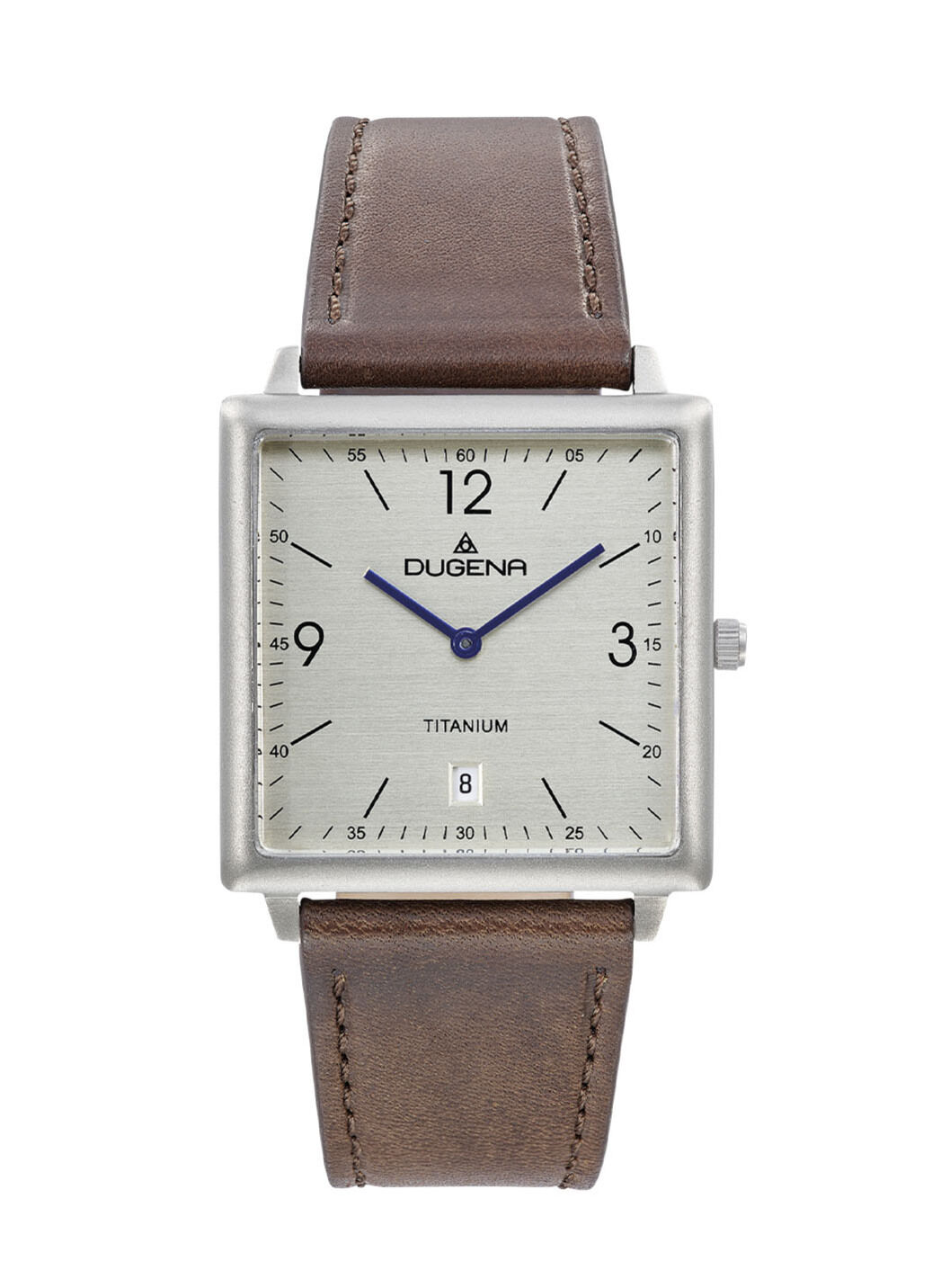 Dugena-Quartz-Herrenuhr mit robustem Titangehäuse