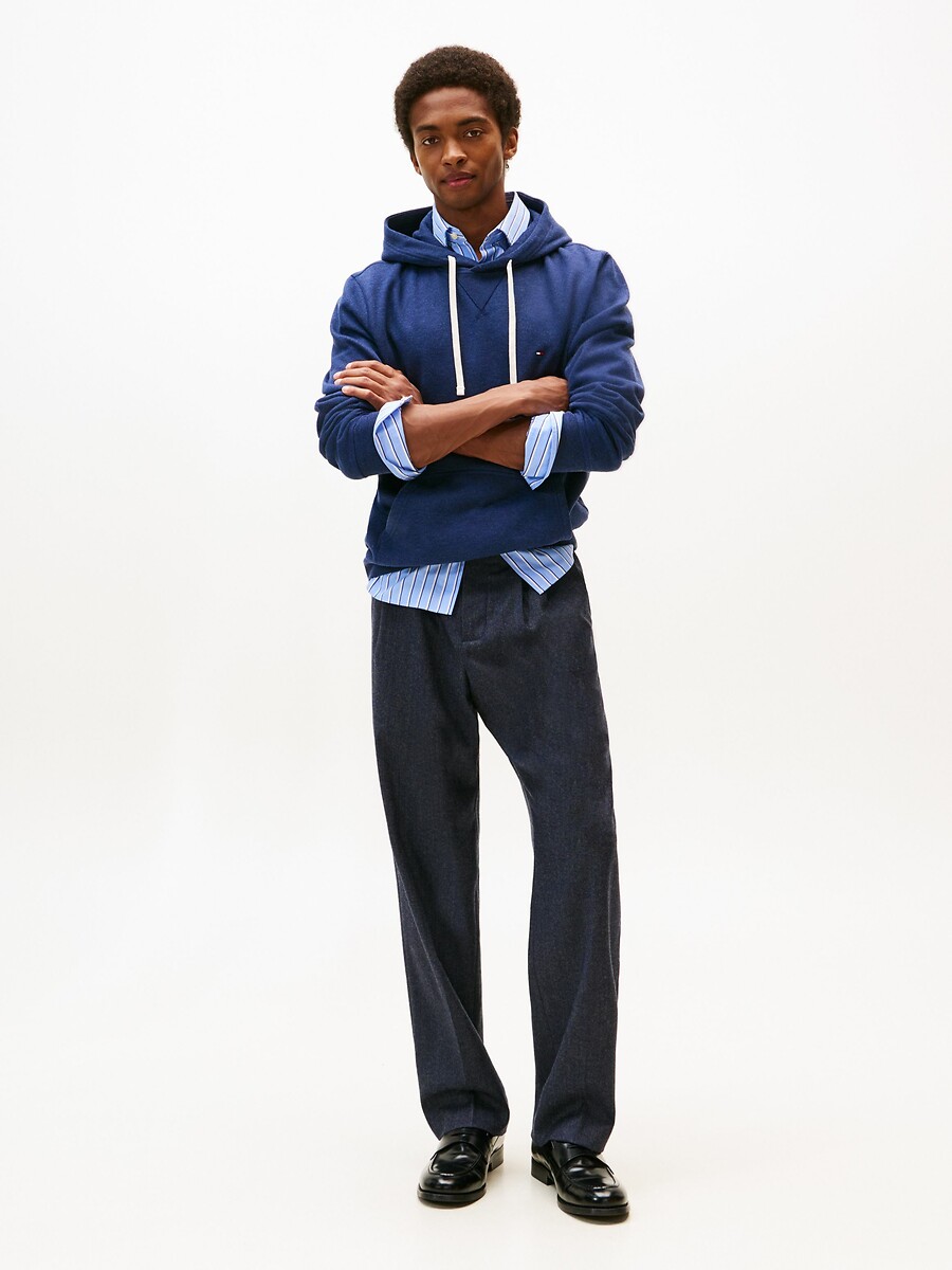 TOMMY HILFIGER<br>Moletom com capuz de lã