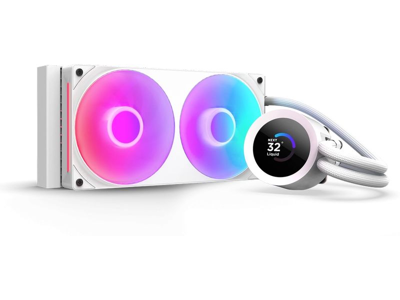 NZXT Wasserkühlung Kraken Plus RGB 240 Weiss 240-mm-RGB-Wasserkühlung mit Beleuchtung