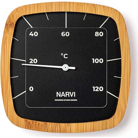 DenForm Sauna termometer - sort aluminium