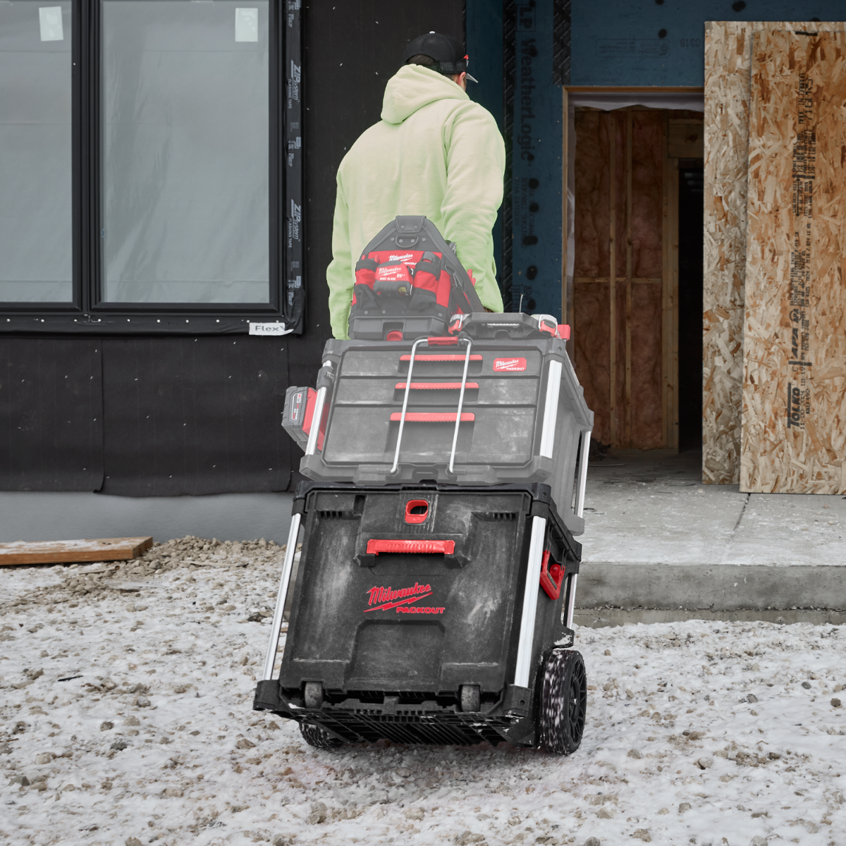 Milwaukee PACKOUT™ Rollende trolley koffer met lade - 4932498651