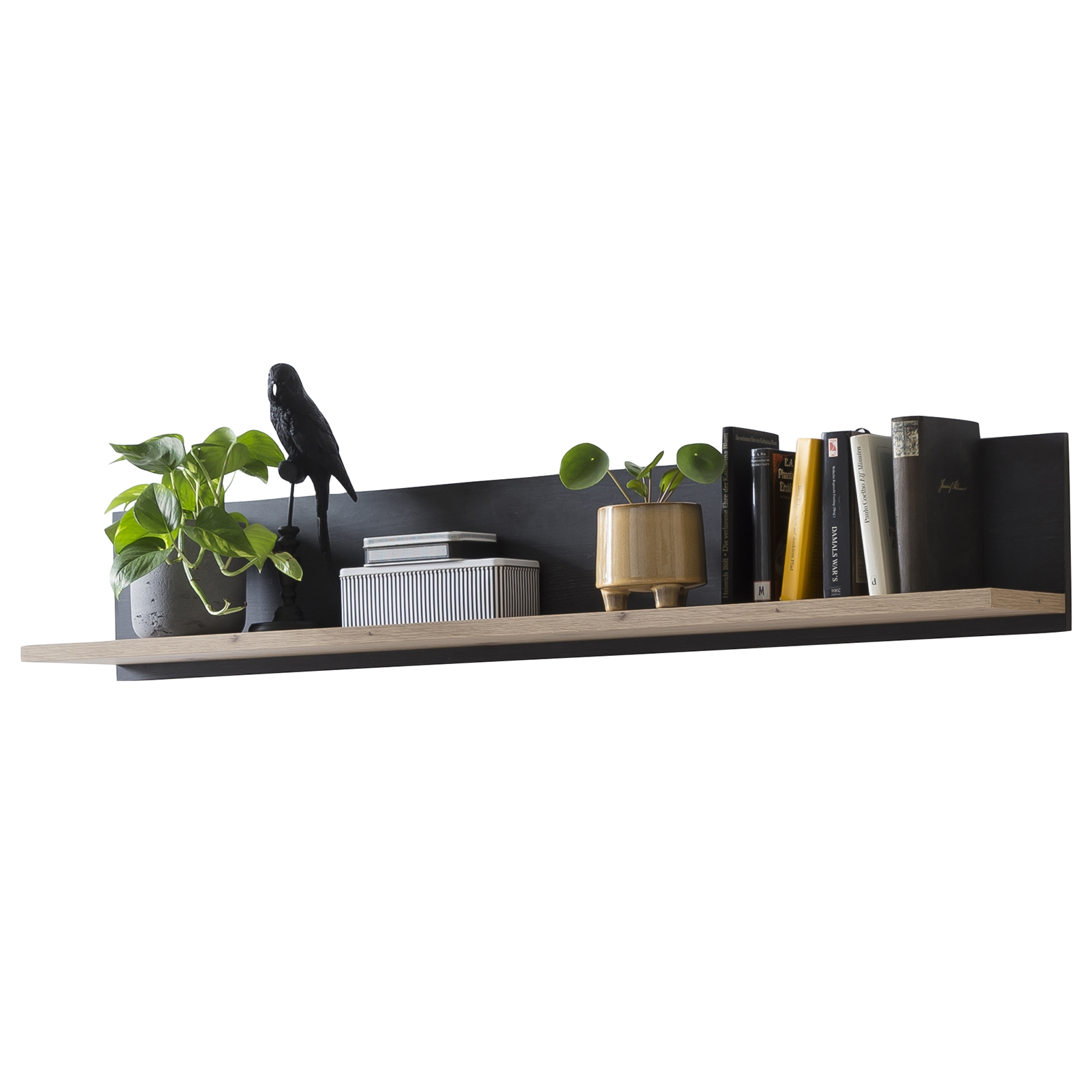 Wandboard - Artisan Eiche-Burned Wood - 135 cm breit