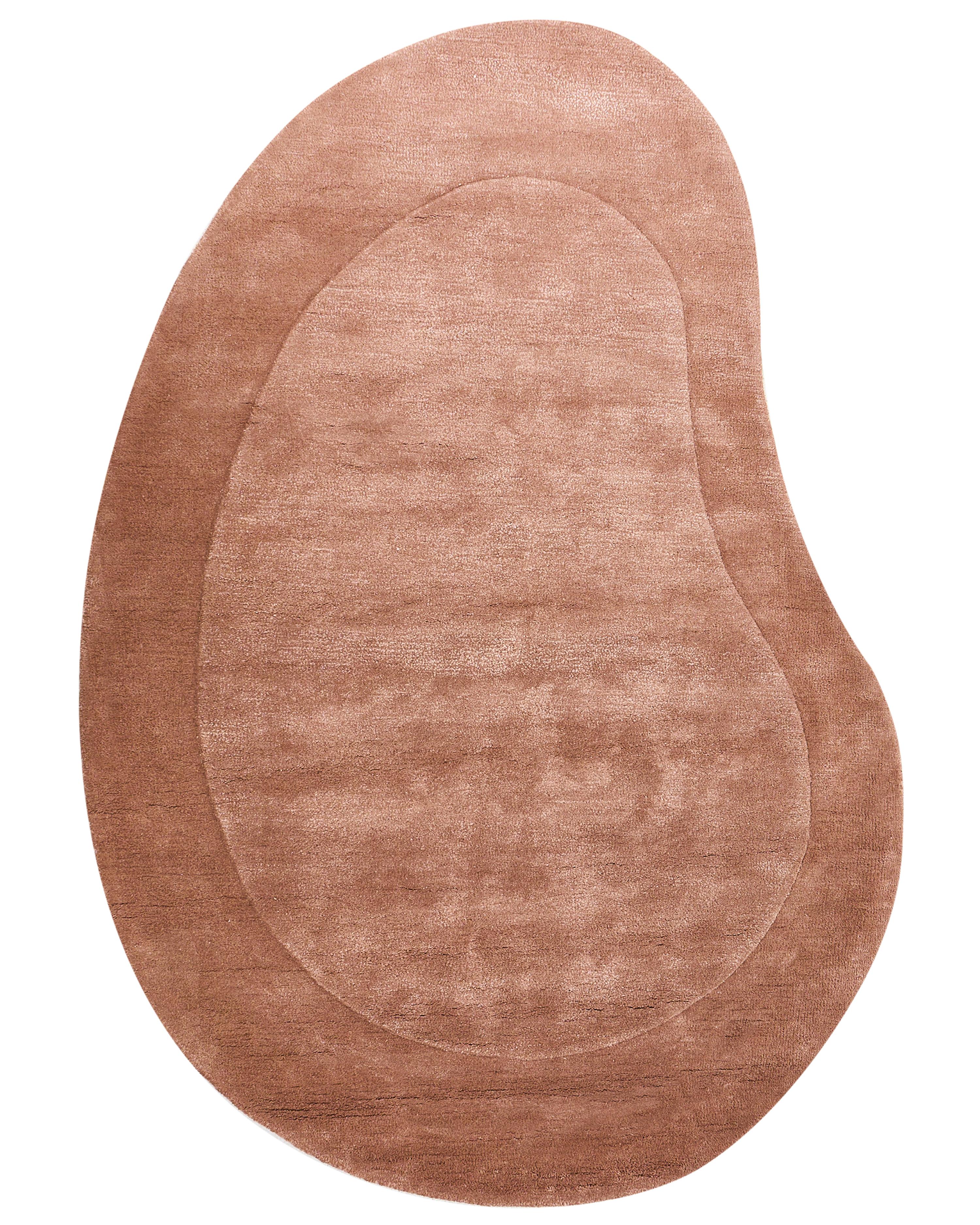 Vloerkleed MASSO Goudbruin 160 x 230 cm Viscose