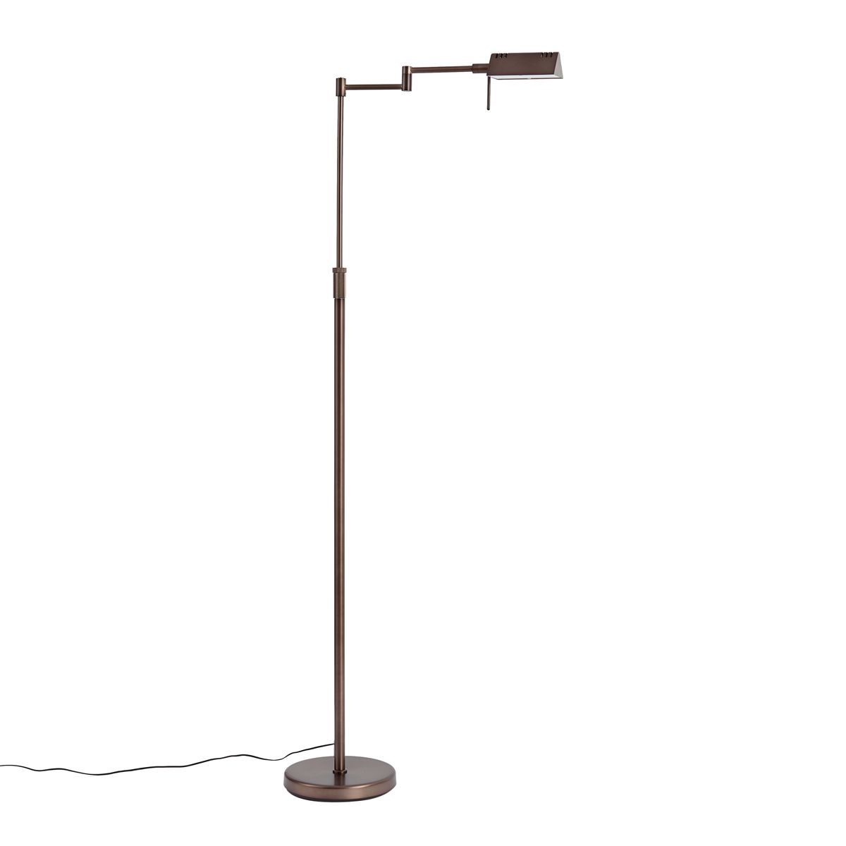 Design vloerlamp donker brons incl. LED met touch dimmer - Notia