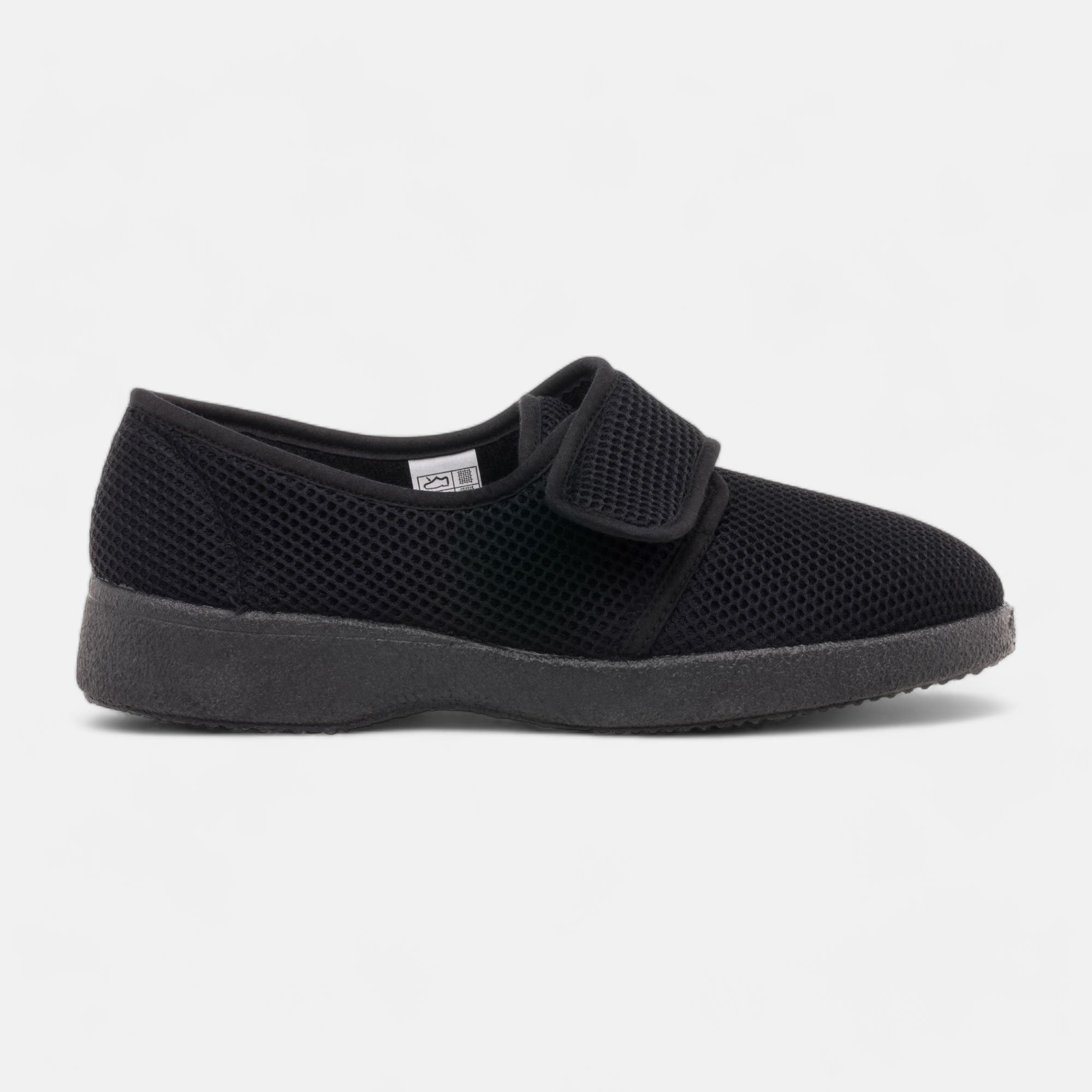 Pantoufles attaches velcros Homme noir