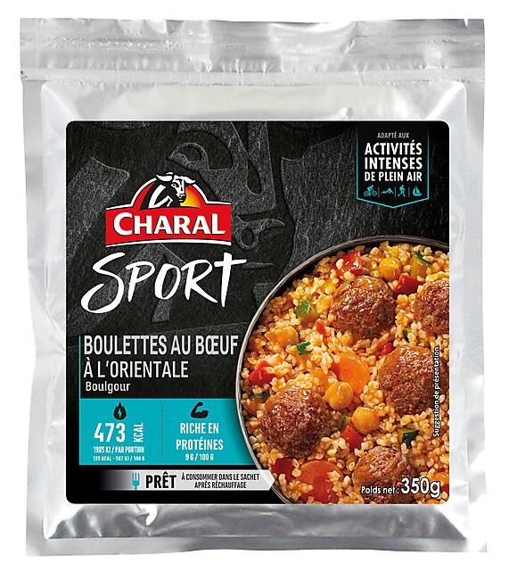 CHARAL SPORT - BOULETTES AU BOEUF A L'ORIENTALE BOULGOUR