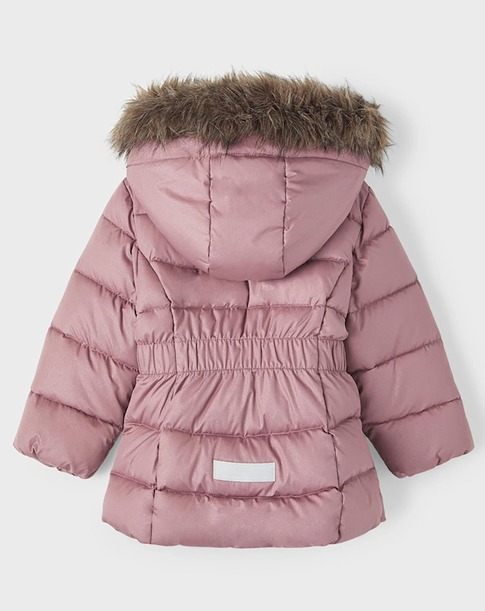 Steppjacke NMFMERETHE mit Kunstfellbesatz in wistf