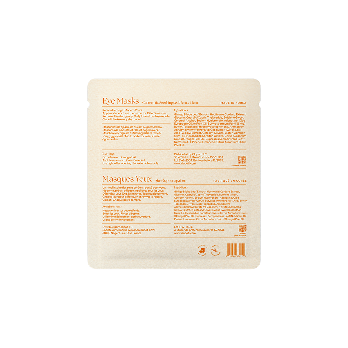 Reset Eye Masks 4gr