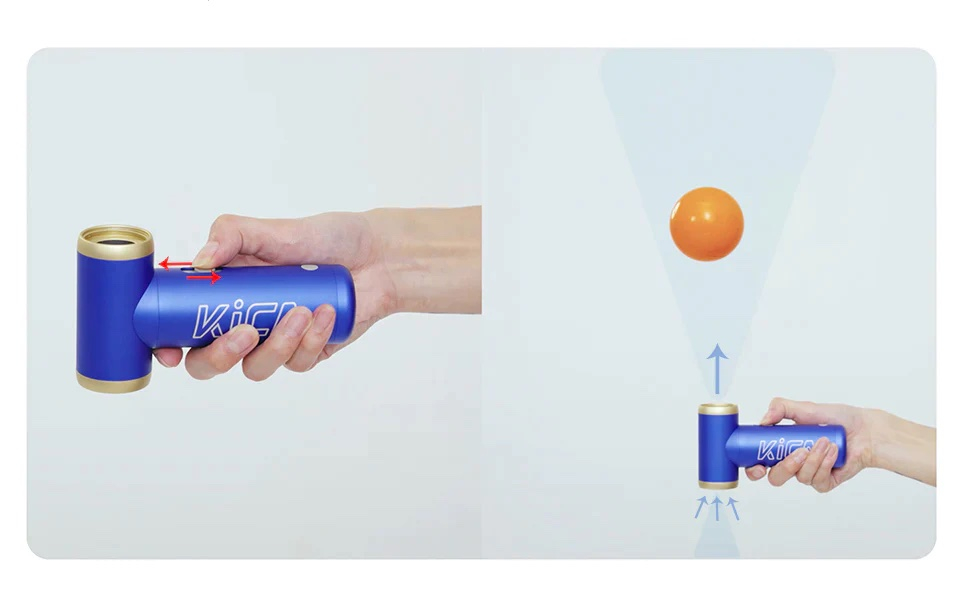 1100mAh 2in1 Jet Fan 2 Elektrische Luftpumpe USB Turbo Ventilator Multifunktionsgebläse Drehzahl bis zu 101000 U/min (4000718) - Grün