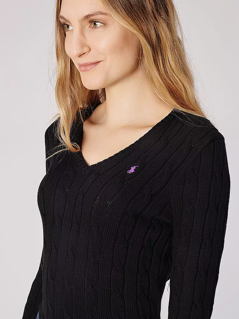 POLO RALPH LAUREN Pullover Slim Fit KIMBERLY schwarz
