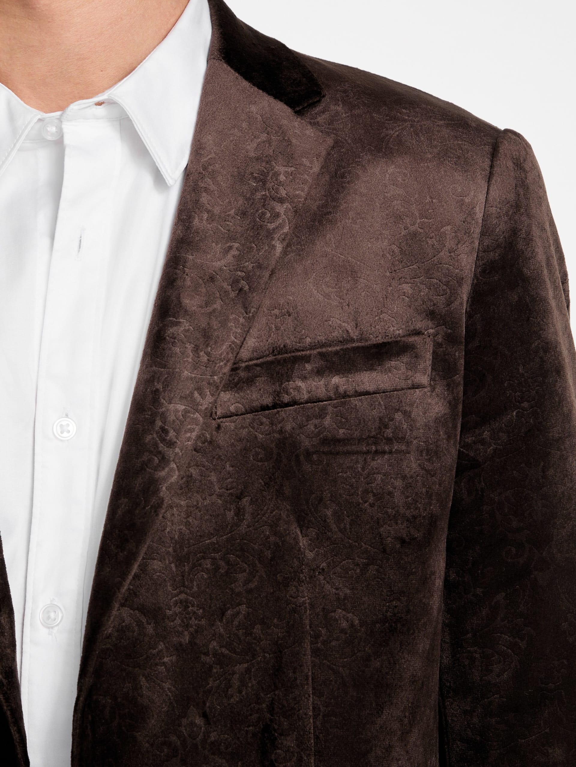 Blazer Eco Fulham em veludo com relevo