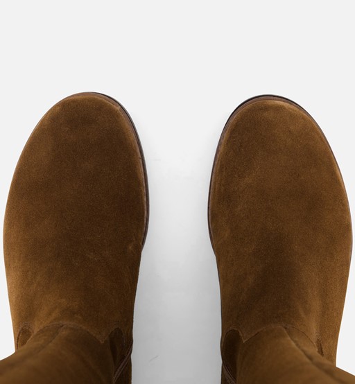 Gabor Hoge laarzen cognac Suede