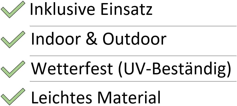 Klocke Dekorationsbedarf Moderne & Hochwertige Pflanzvase/Pflanzkübel – Medium: 100cm - Hochglanz Schwarz - Fiberglas - Mit Einsatz – Indoor & Outdoor – Wetterbeständig & Frostsicher – Vase/Kübel