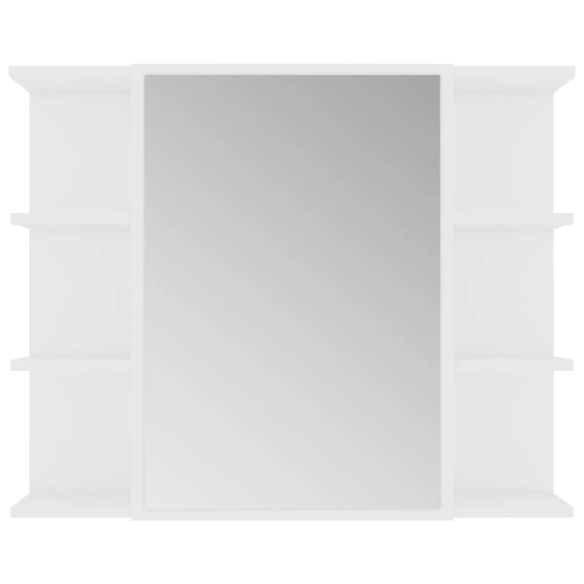 Helloshop26 Armoire à Miroir de Salle de Bain 80 x 20,5 x 64 cm - Blanc