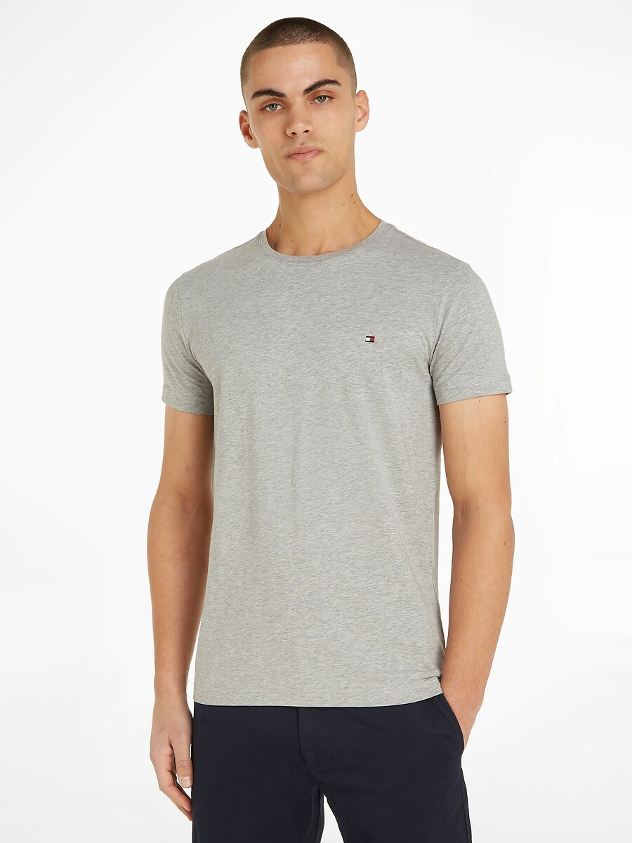 TOMMY HILFIGER<br>Camiseta redonda slim stretch Core