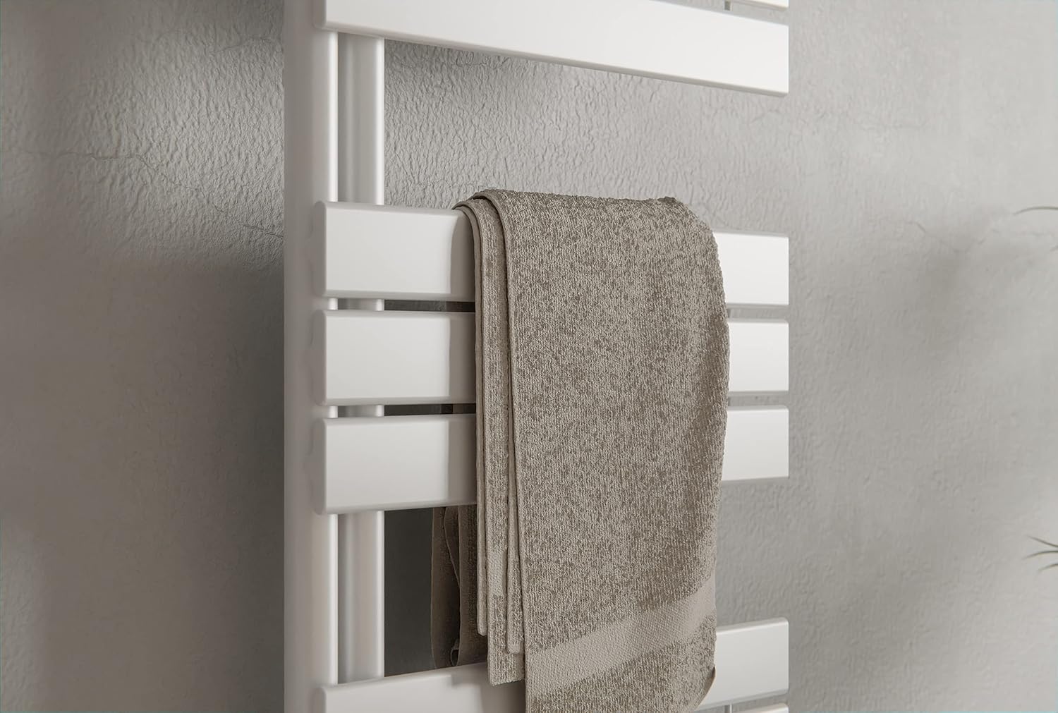Design Badheizkörper Handtuchwärmer D16W in Weiß - Größe wählbar, Größe:1600x500mm, Anschlussgarnitur:Ohne Anschlussgarnitur